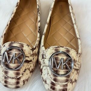 Michael Kors Snakeskin Patterned Loafers